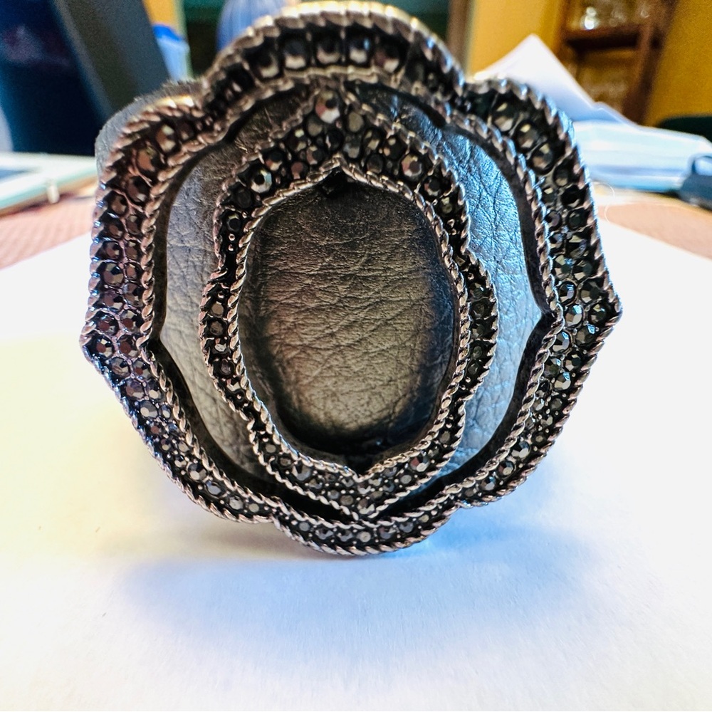 Lucky Brand Silver Rose Design Bracelet